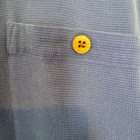 Straight Down Clothing Company Silk Men's Large Button-up SS Shirt - Picture 4 of 5